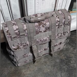 Digital Camo Men's Messenger Bag by Code Alpha
